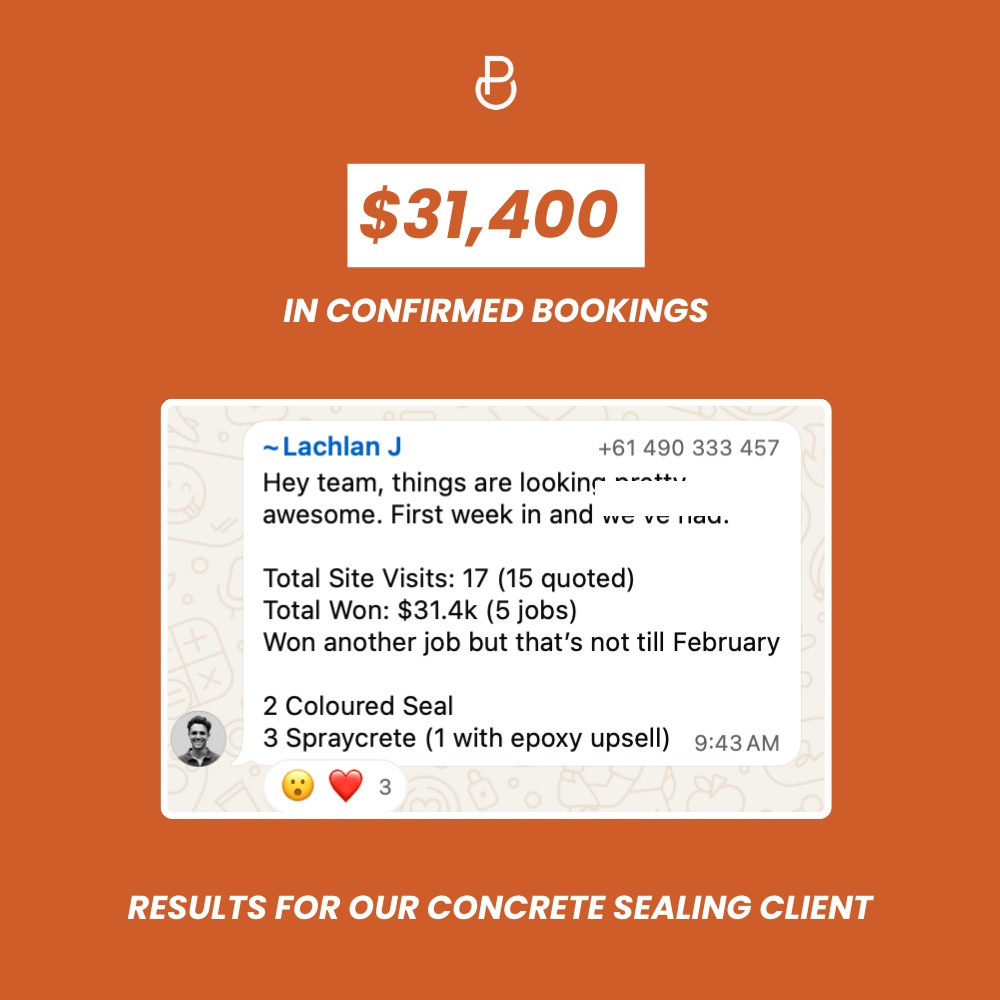 Booking value results